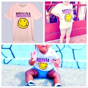 🔥NWT SUPER CUTE KIDS NIRVANA TEE! (12M-5T)✌🏼💗